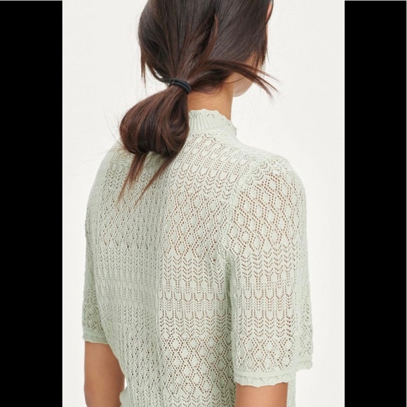 Samsoe Rhoe organic cotton blend t-shirt in green - Picture 3 of 13